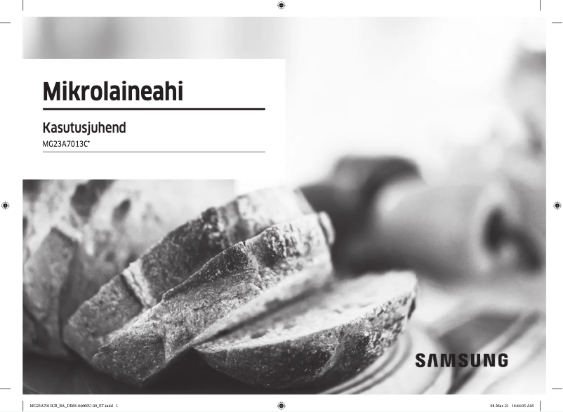 Page n°1 - Manuel utilisateur Samsung MG23A7013CB