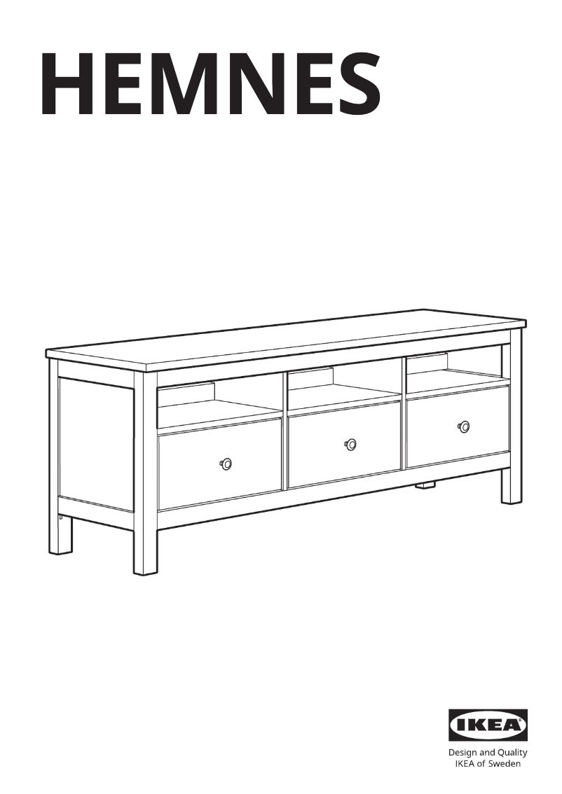 Page 1 de la notice Manuel utilisateur Ikea HEMNES 104.135.28