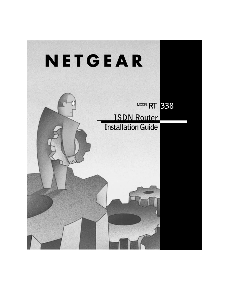 Page 1 de la notice Guide d'installation Netgear RT338