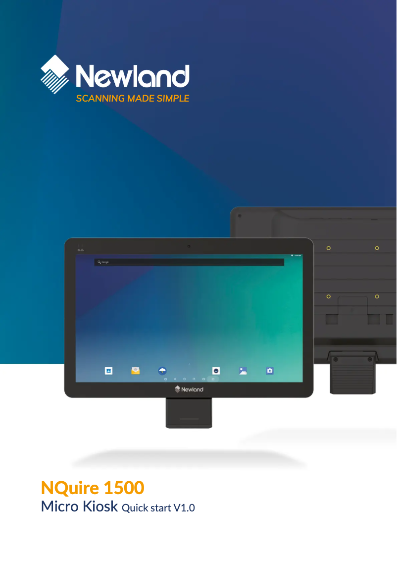 Imagen de la primera página del manual del dispositivo NQuire 1500