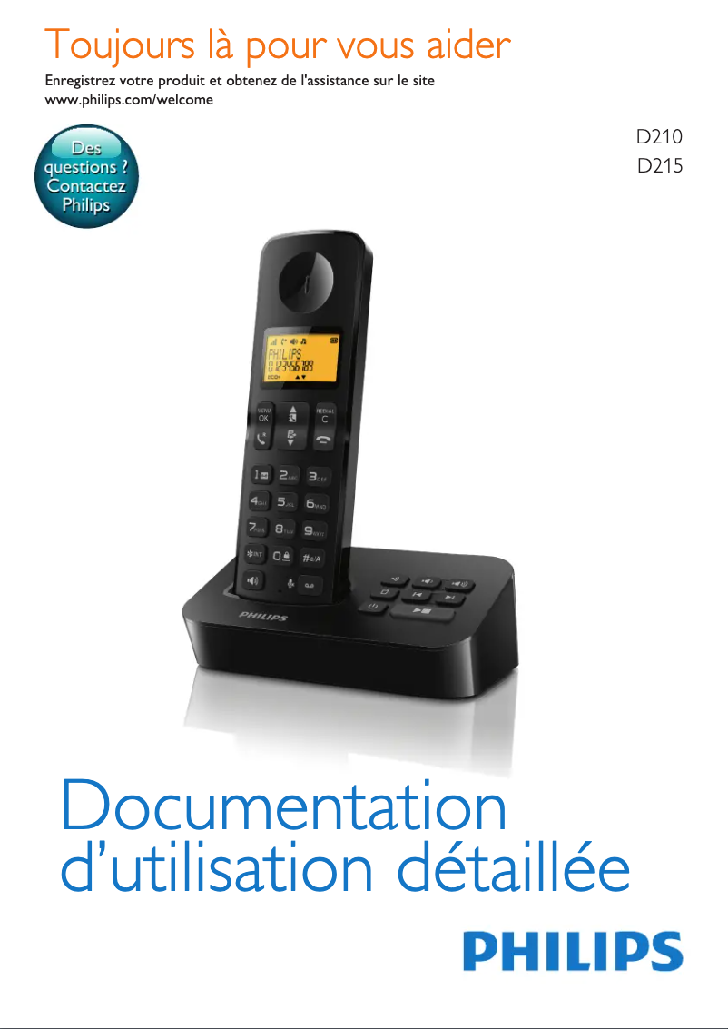 Page n°1 - Manuel utilisateur Philips D2153B