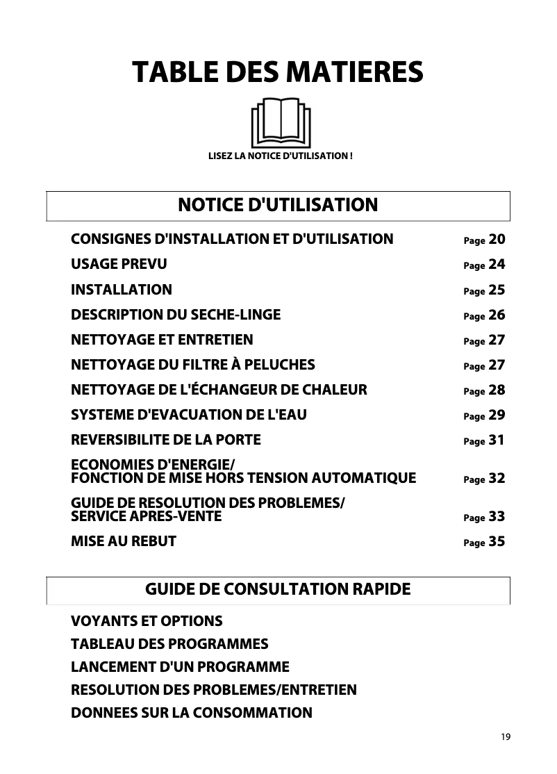 Page 1 of the manual User Manual Ignis AWC 207
