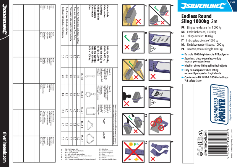 Page n°1 - Manuel utilisateur Silverline 522477