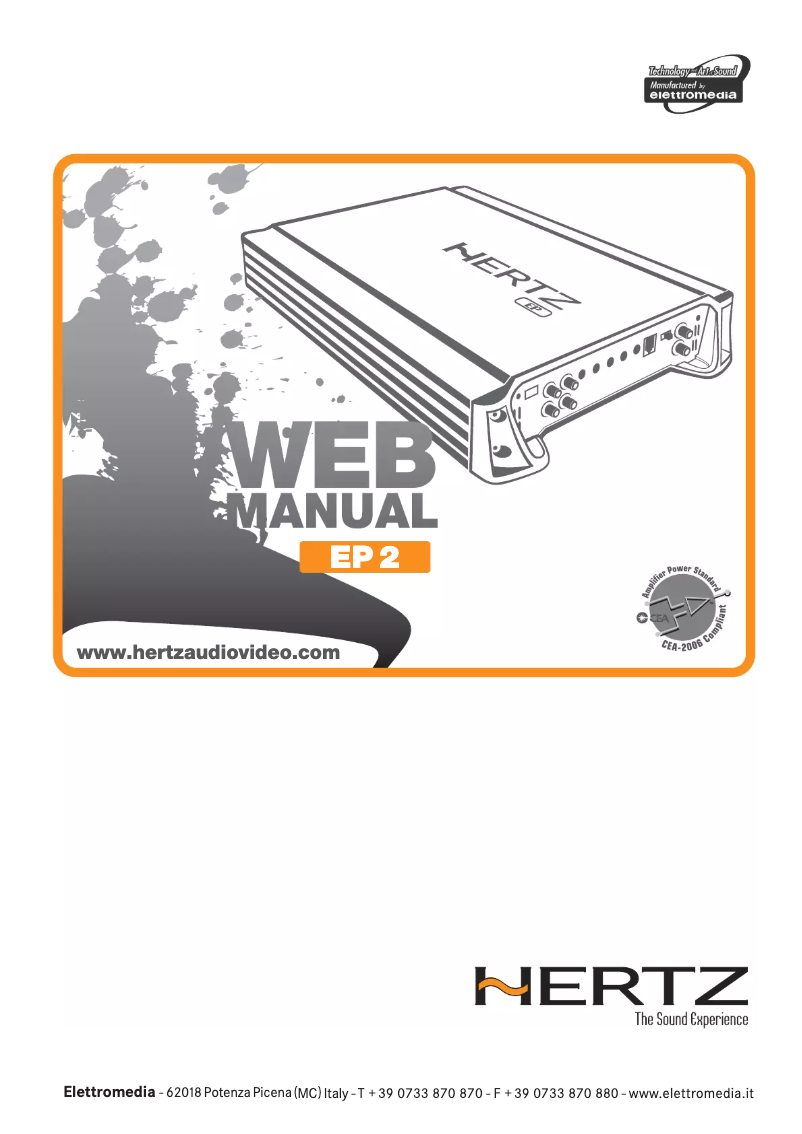 Page n°1 - Manuel utilisateur Hertz EP 2