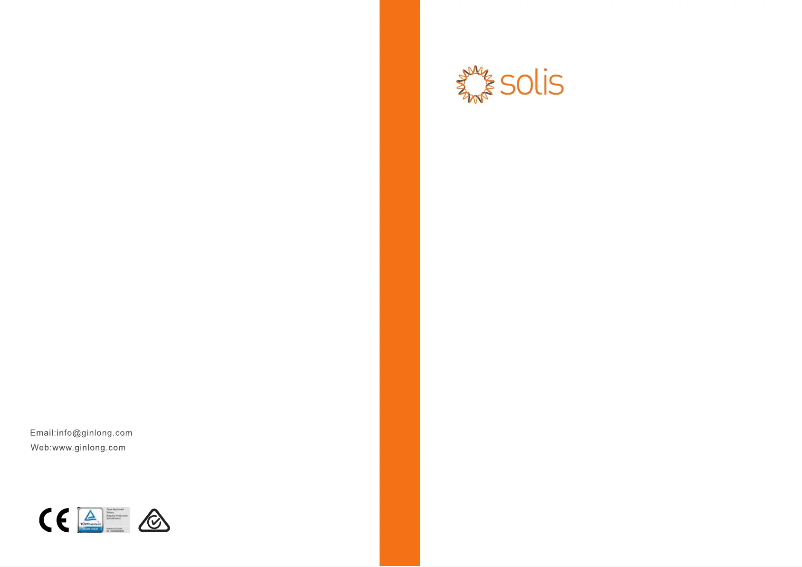 Image de la première page du manuel de l'appareil RHI-3P(5-10)K-HVES-5G