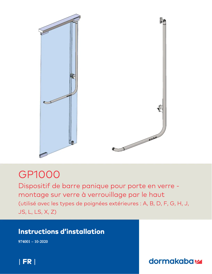 Image de la première page du manuel de l'appareil GP 1000