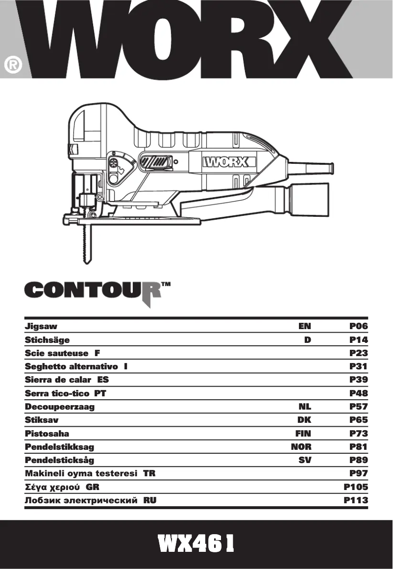 Page n°1 - Manuel utilisateur Worx WX461