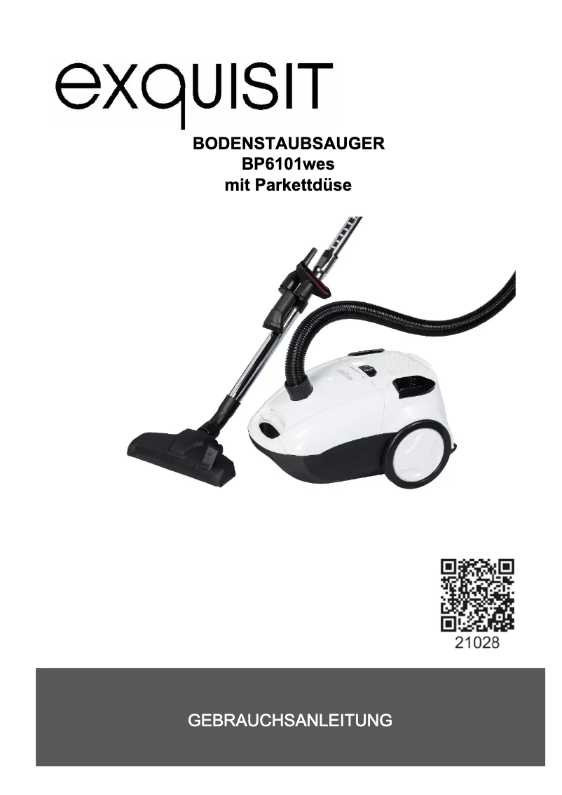 Page n°1 - Manuel utilisateur Exquisit BP 6101 wes