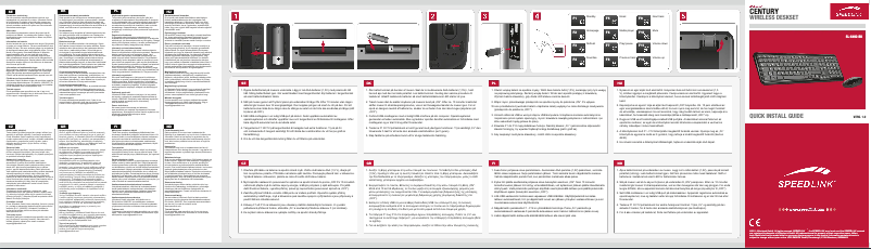 Page 1 de la notice Manuel utilisateur Speed-Link SL-6492-BK