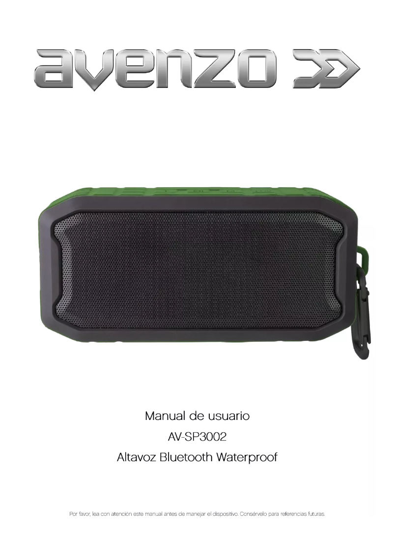 Page 1 de la notice Manuel utilisateur Avenzo AV-SP3002BG