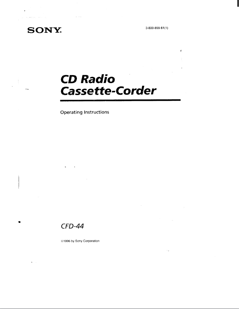 Image de la première page du manuel de l'appareil CFD-44