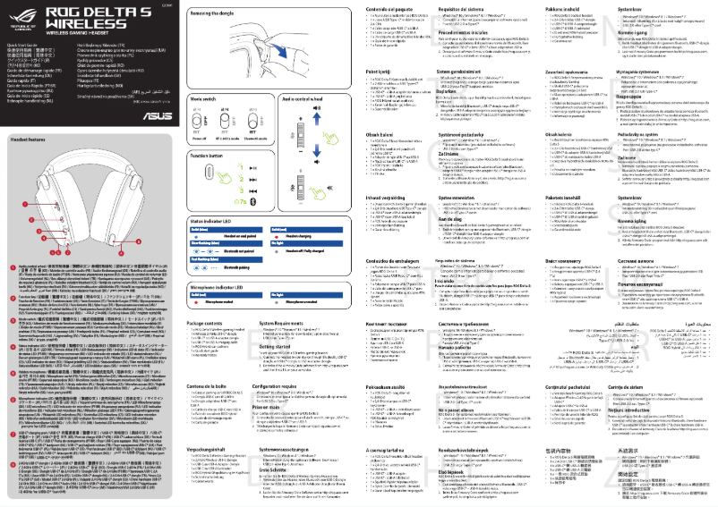 Page 1 de la notice Manuel utilisateur Asus ROG Delta S Wireless