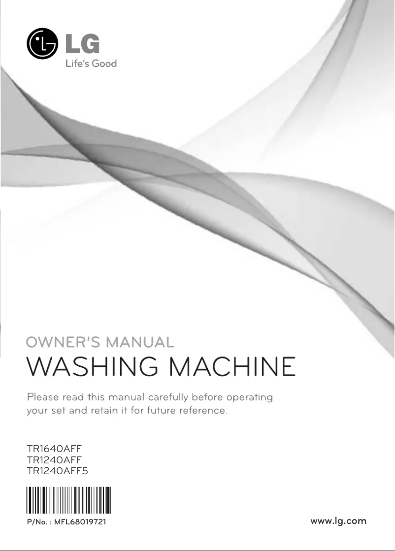 Page 1 de la notice Manuel utilisateur LG TR1640AFF