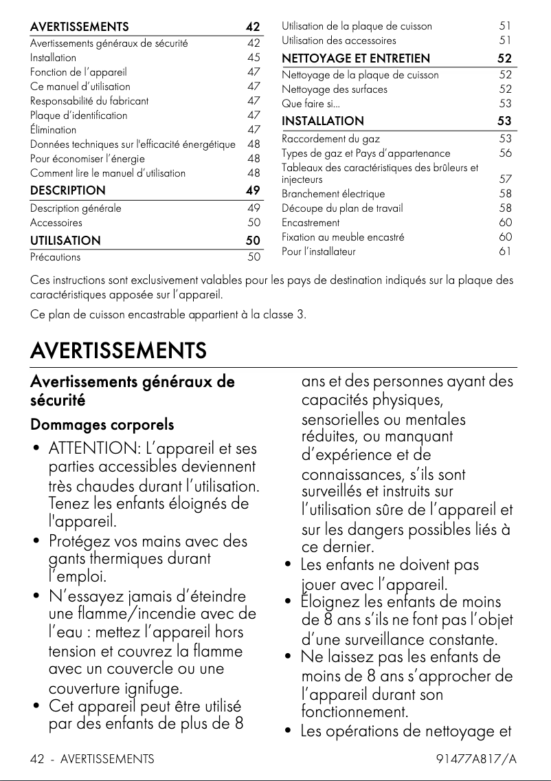 Image de la première page du manuel de l'appareil SRV596GH5