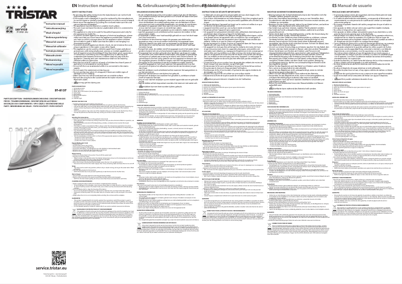 Imagen de la primera página del manual del dispositivo ST-8137AH