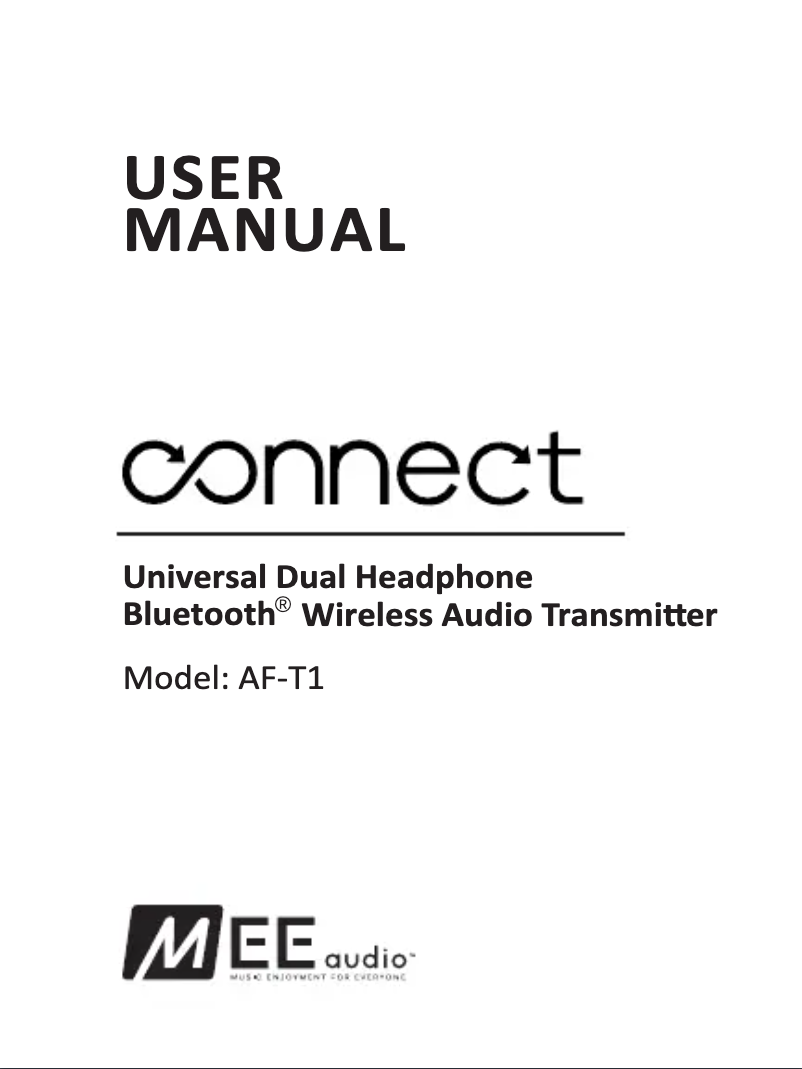 Page 1 de la notice Manuel utilisateur MEE audio Connect T1M3
