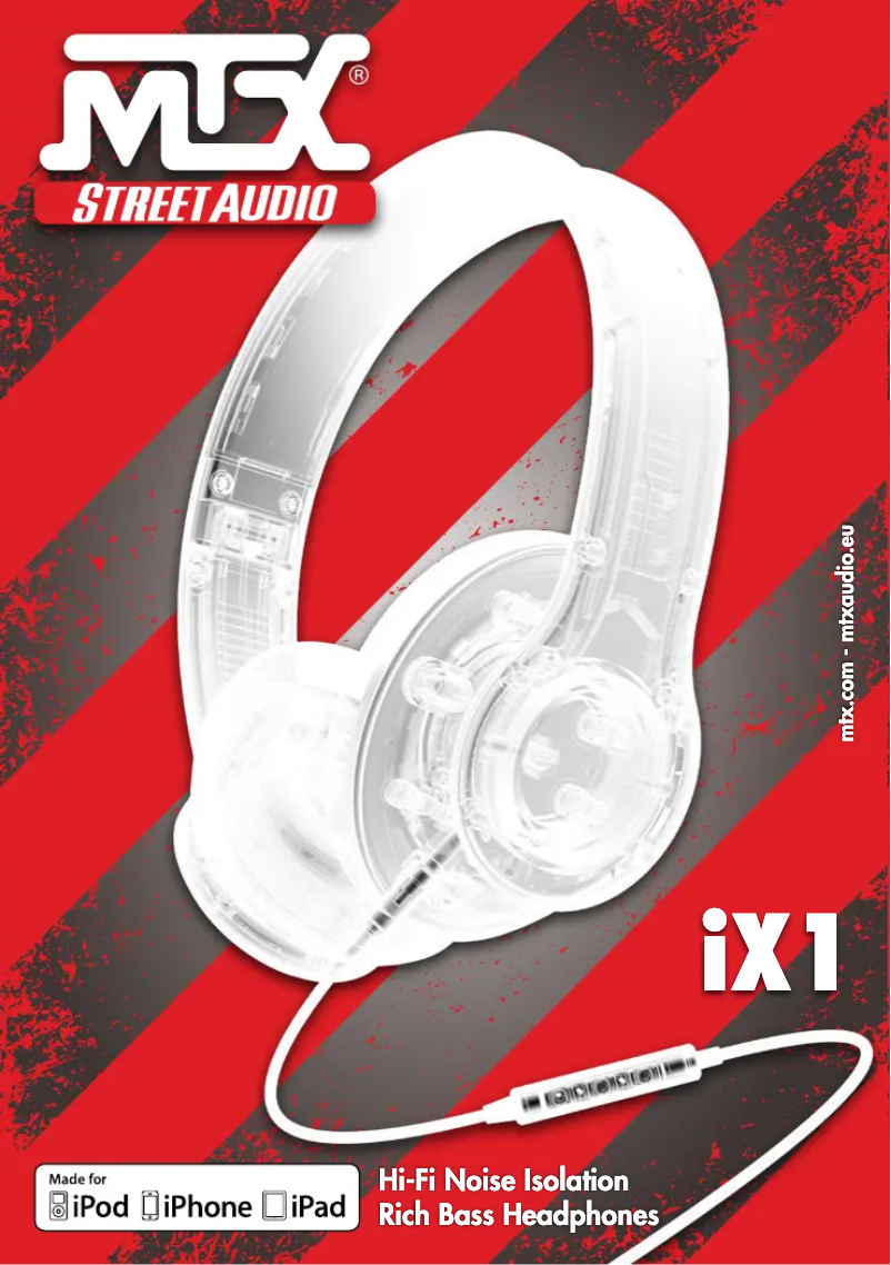 Page 1 de la notice Manuel utilisateur MTX Audio iX1