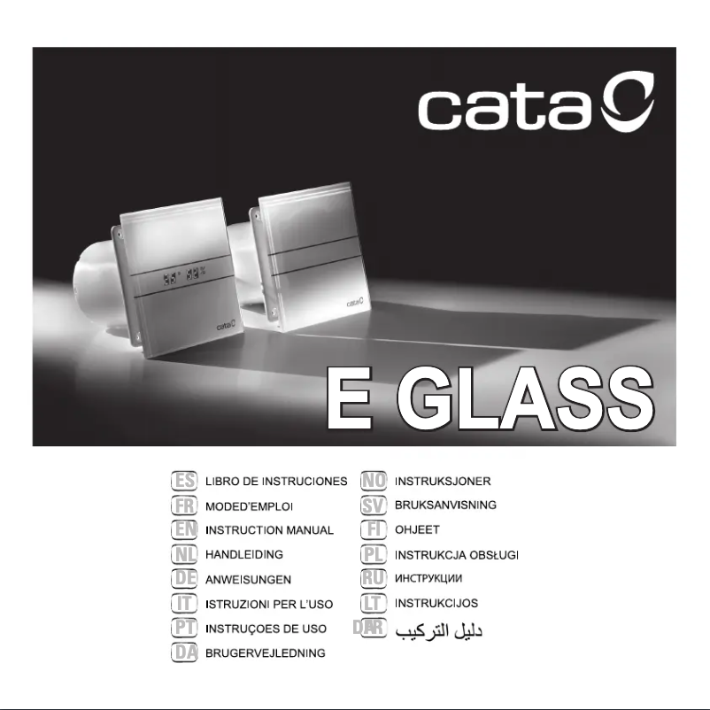 Page n°1 - Manuel utilisateur CATA E-100 GS