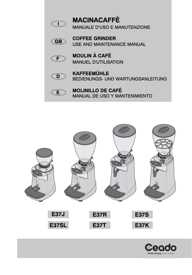 Page n°1 - Manuel utilisateur Ceado E37J