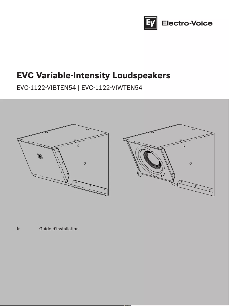 First page image of the manual for EVC-1122