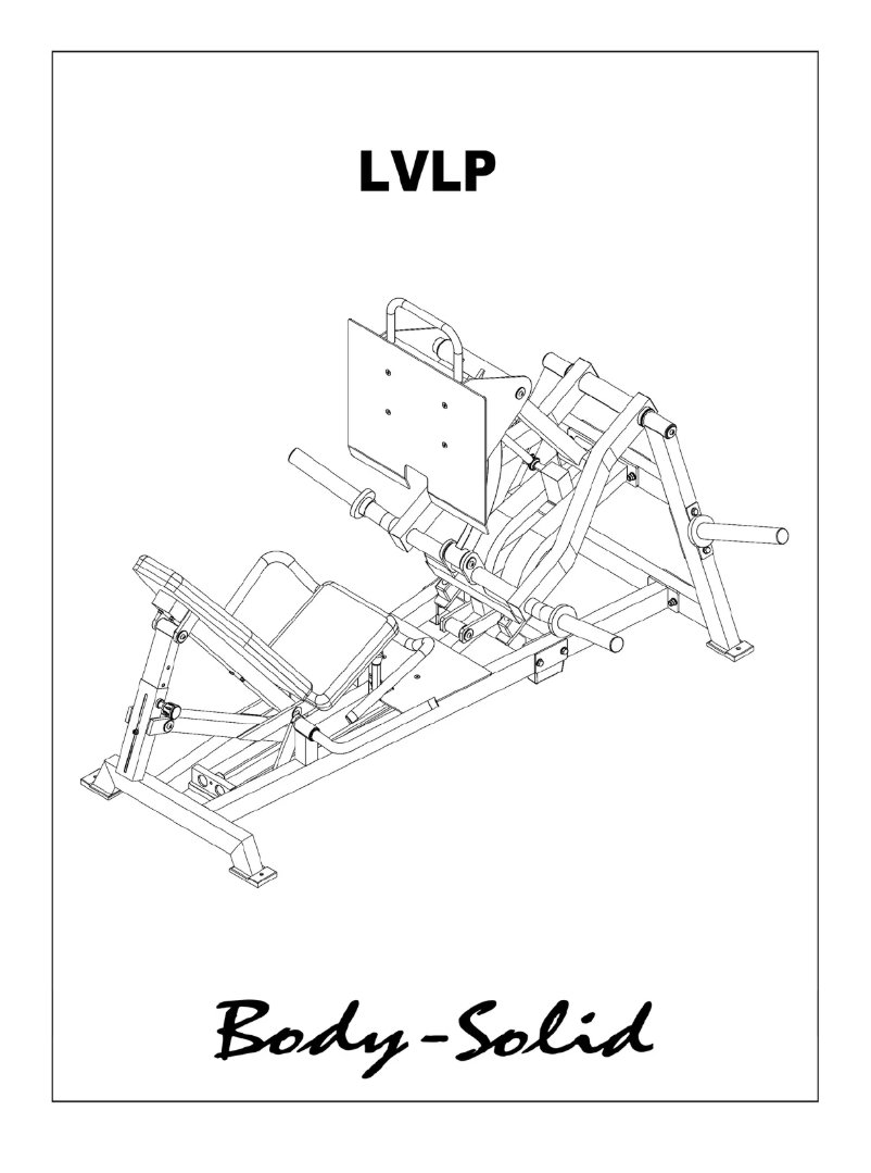 Page 1 de la notice Manuel utilisateur Body-Solid LVLP