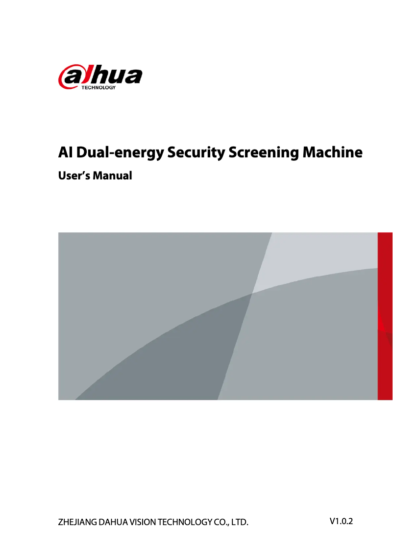 Page 1 de la notice Manuel utilisateur Dahua Technology ISC-M6550