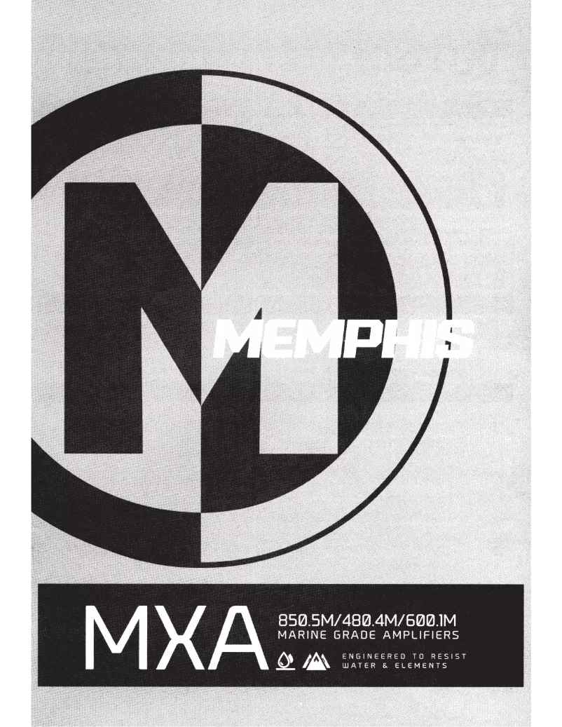 Page 1 de la notice Manuel utilisateur Memphis Audio MXA850.5M