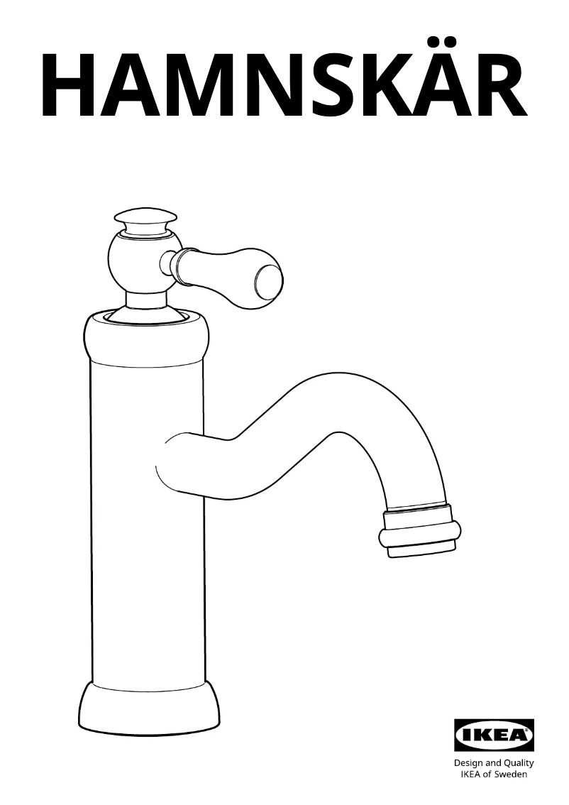 Page 1 de la notice Manuel utilisateur Ikea HAMNSKÄR 905.327.06