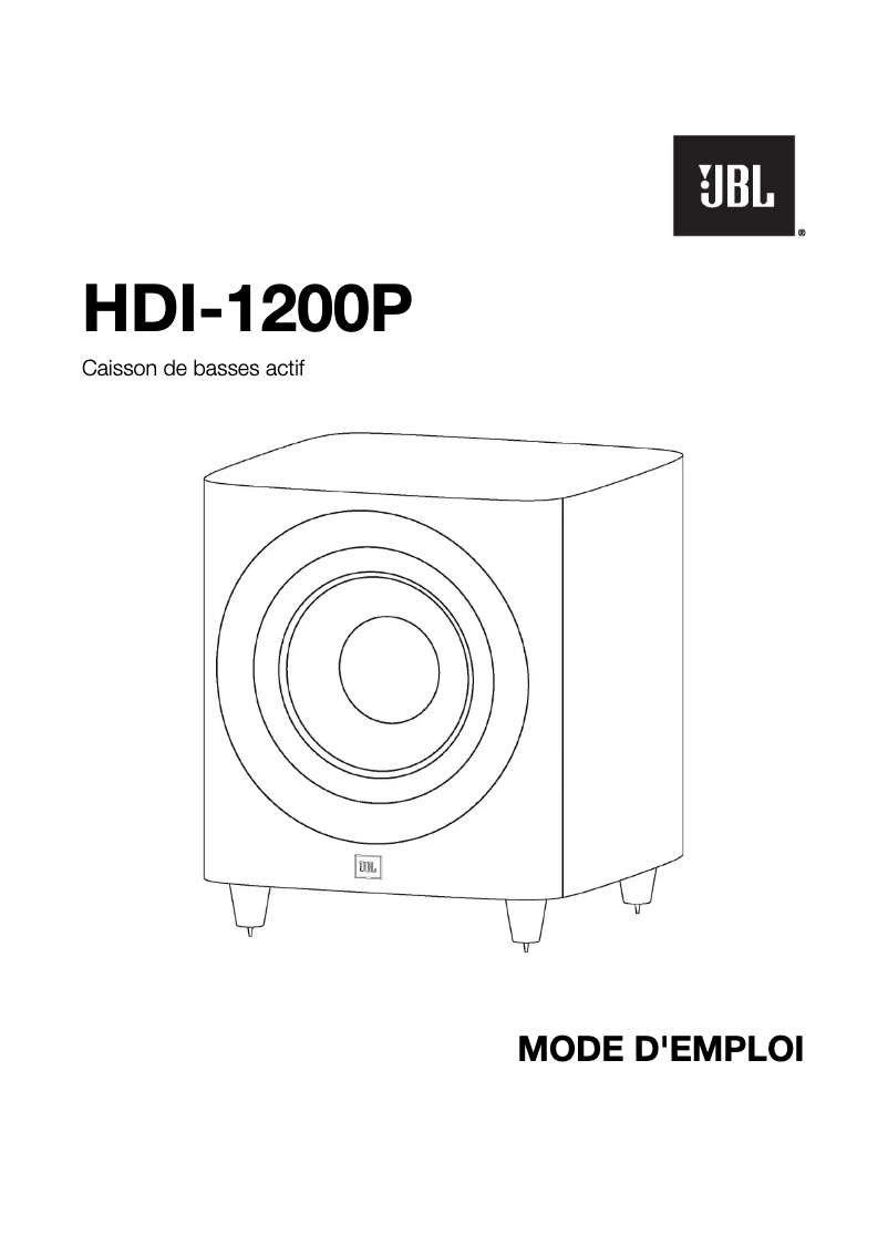 Page n°1 - Manuel utilisateur JBL HDI-1200P