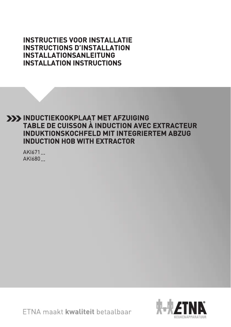Image de la première page du manuel de l'appareil AKI671ZT