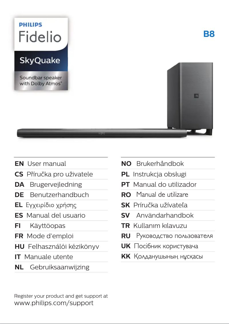 Página 1 del manual Manual de usuario Philips B8