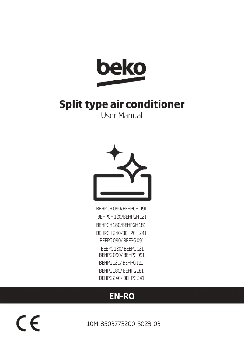 Page 1 de la notice Manuel utilisateur Beko BEHPG180