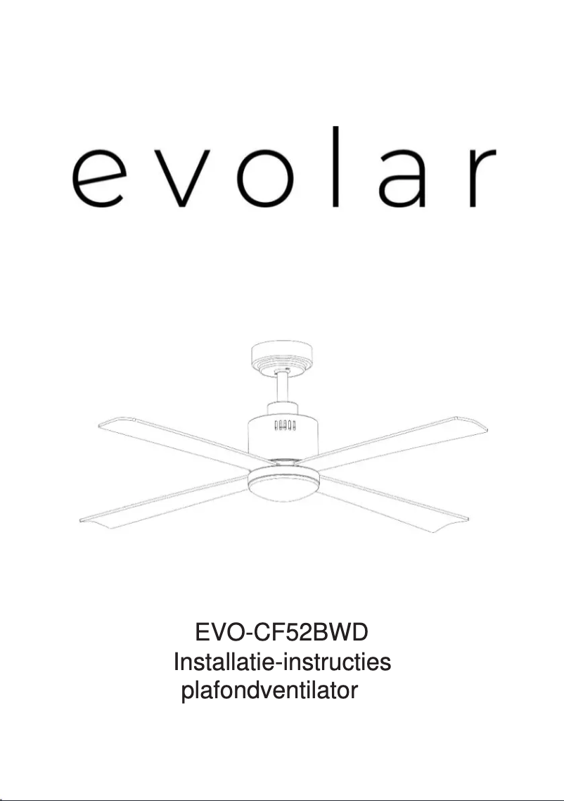 Image de la première page du manuel de l'appareil EVO-CF52BWD