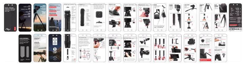 Page n°1 - Manuel utilisateur Peak Design Travel Tripod