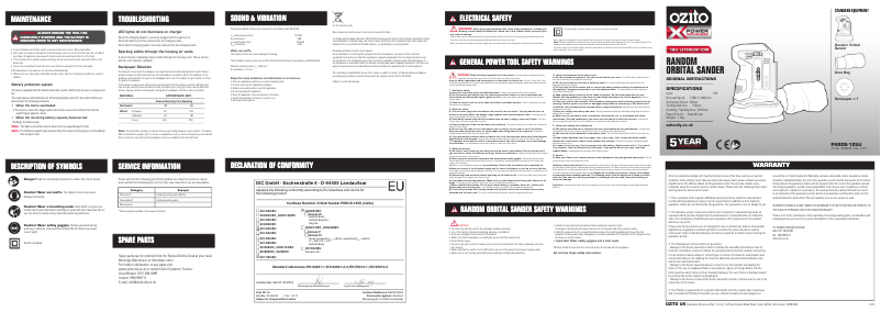 Image de la première page du manuel de l'appareil PXROS-125U