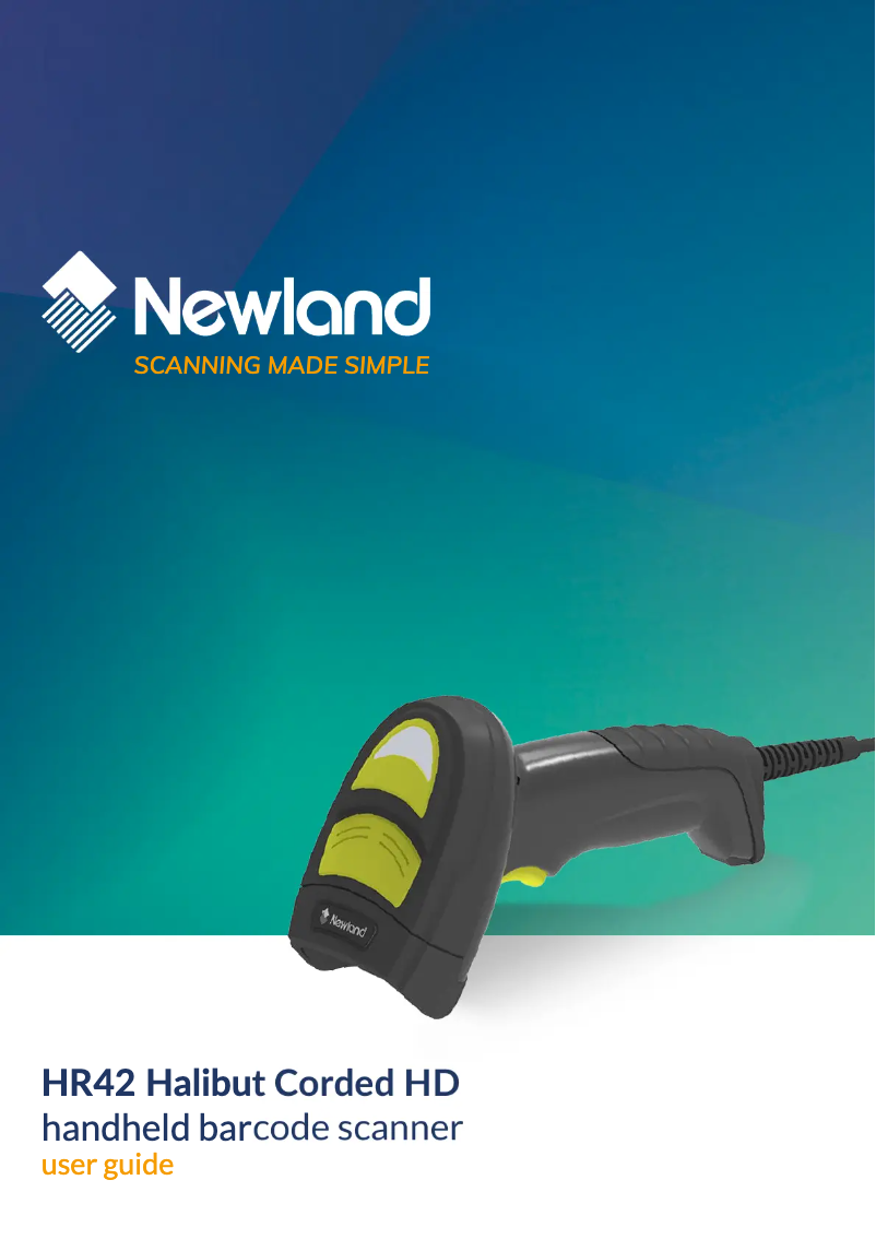 Página 1 del manual Manual de usuario Newland HR42 Halibut HD Corded