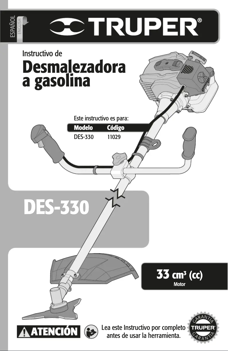 Image de la première page du manuel de l'appareil DES-330