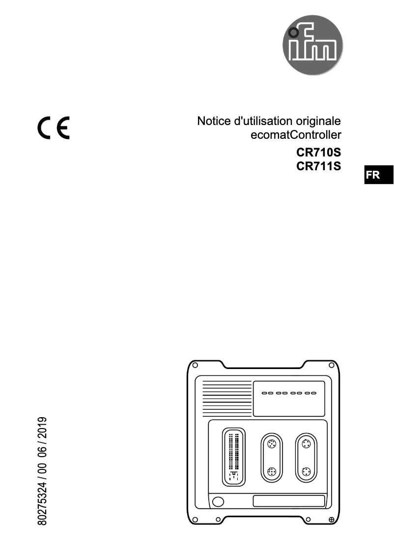 Page n°1 - Manuel utilisateur IFM EC2121