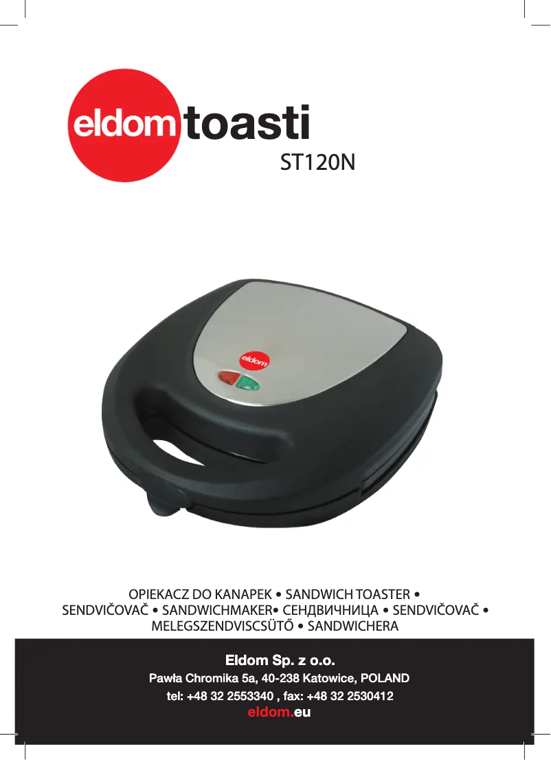 Page 1 de la notice Manuel utilisateur Eldom ST120N
