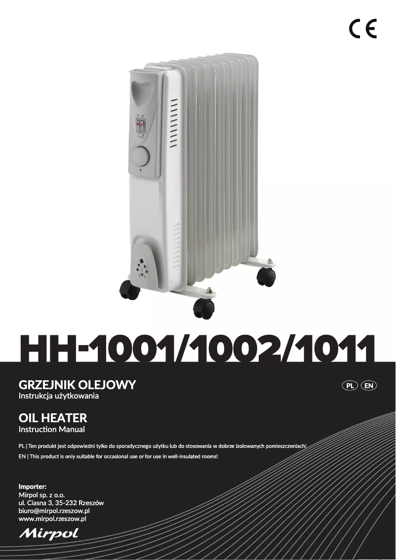 Page n°1 - Manuel utilisateur Mirpol HH-1001