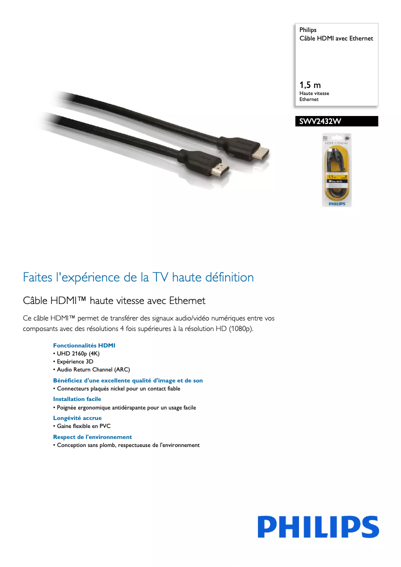 First page image of the manual for SWV2432W