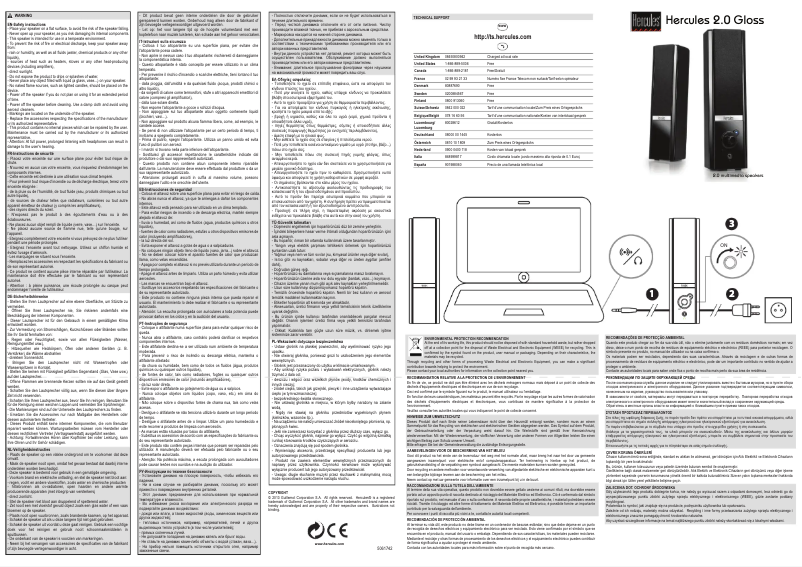 Page n°1 - Manuel utilisateur Hercules 2.0 Gloss