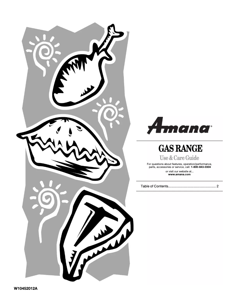 Page 1 of the manual User Manual Amana AGG222VDW