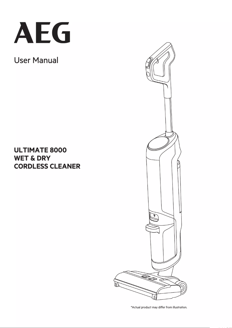 Page 1 de la notice Manuel utilisateur AEG Ultimate 8000 AW81U3DB