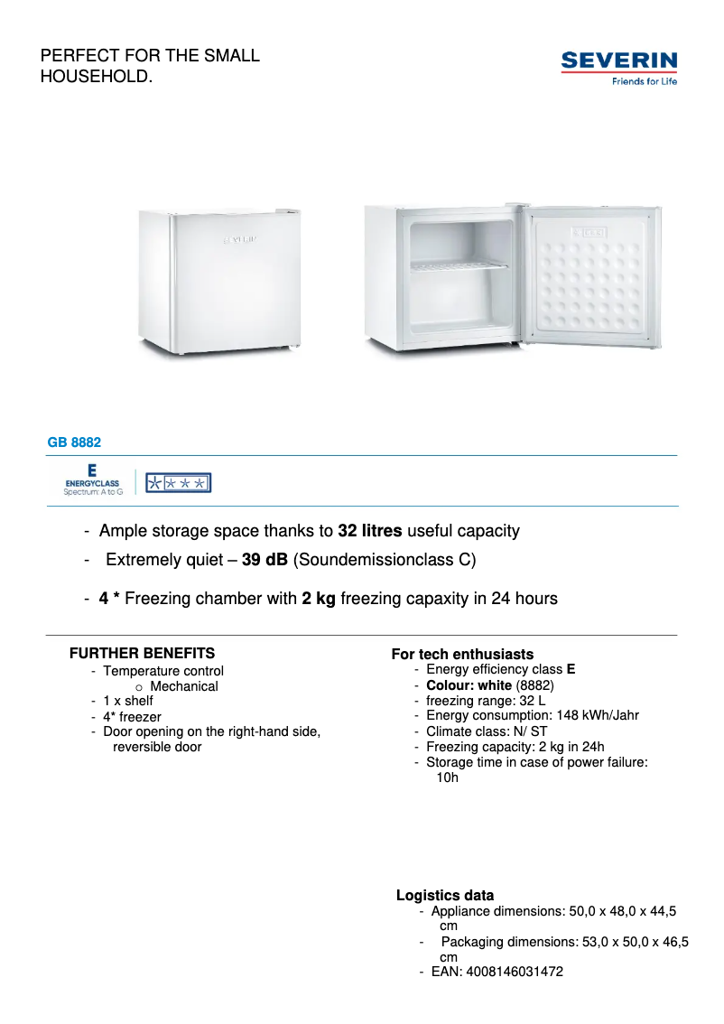 Image de la première page du manuel de l'appareil GB 8882