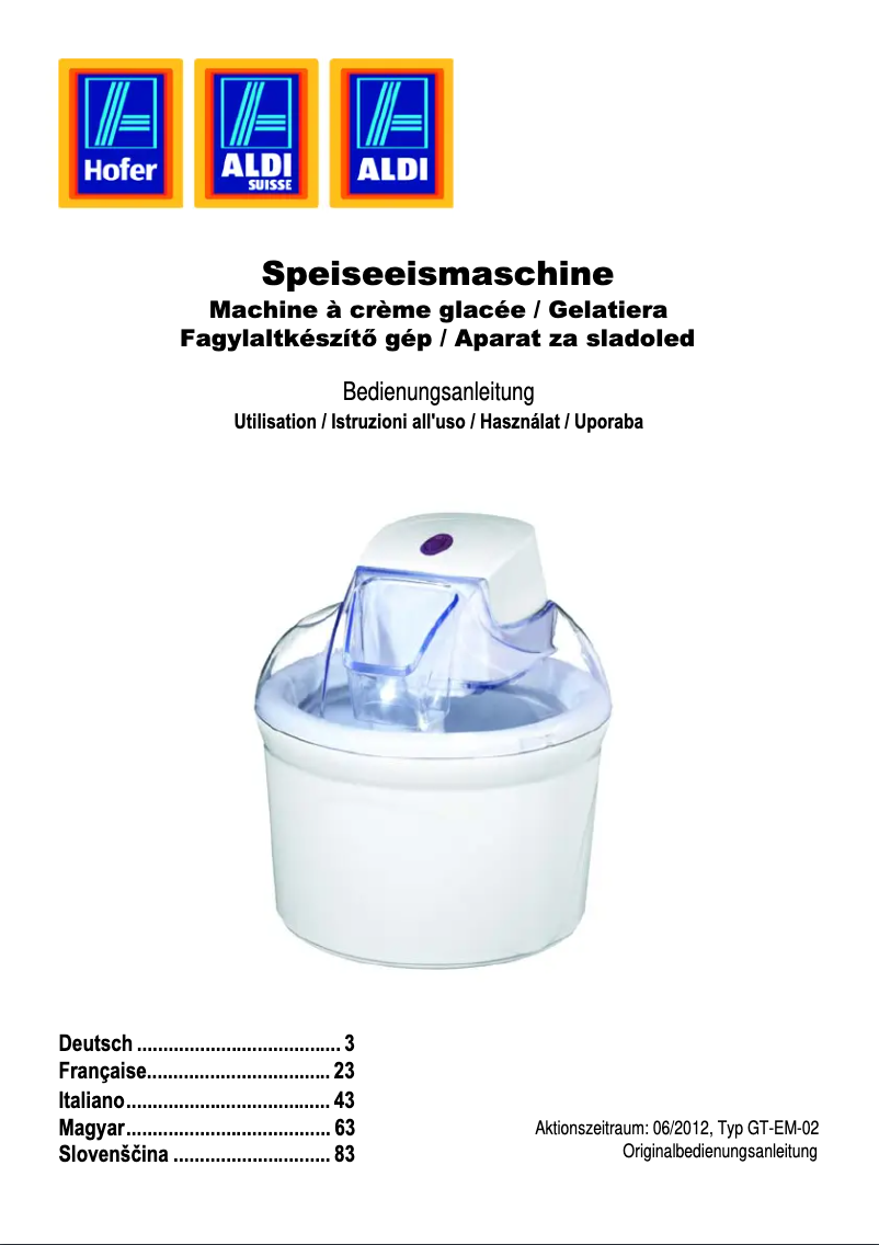 Page n°1 - Manuel utilisateur Studio GT-EM-02