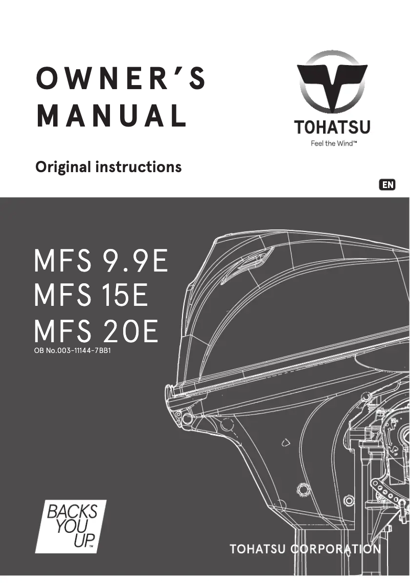 Página 1 del manual Manual de usuario Tohatsu MFS9.9E