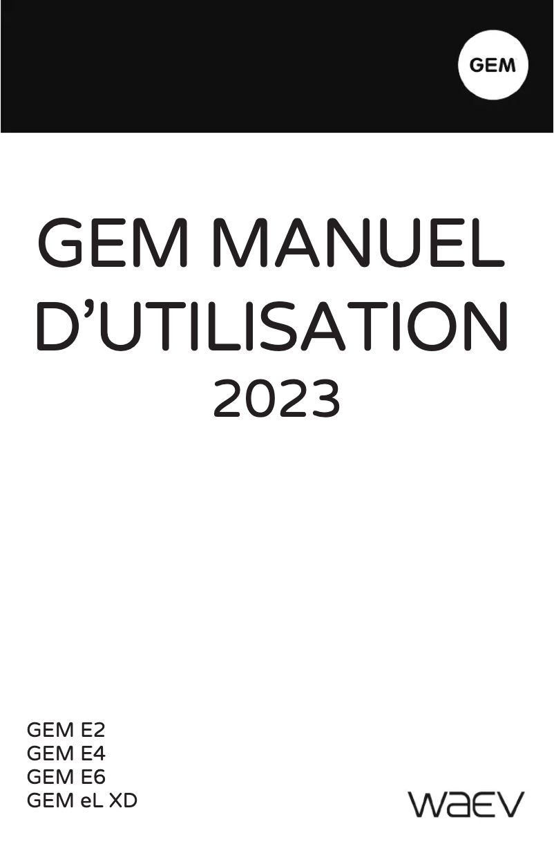 Image de la première page du manuel de l'appareil e6 (2023)