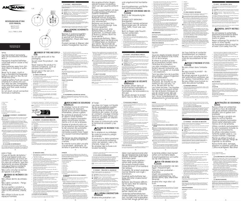 Page n°1 - Manuel utilisateur Ansmann Eule