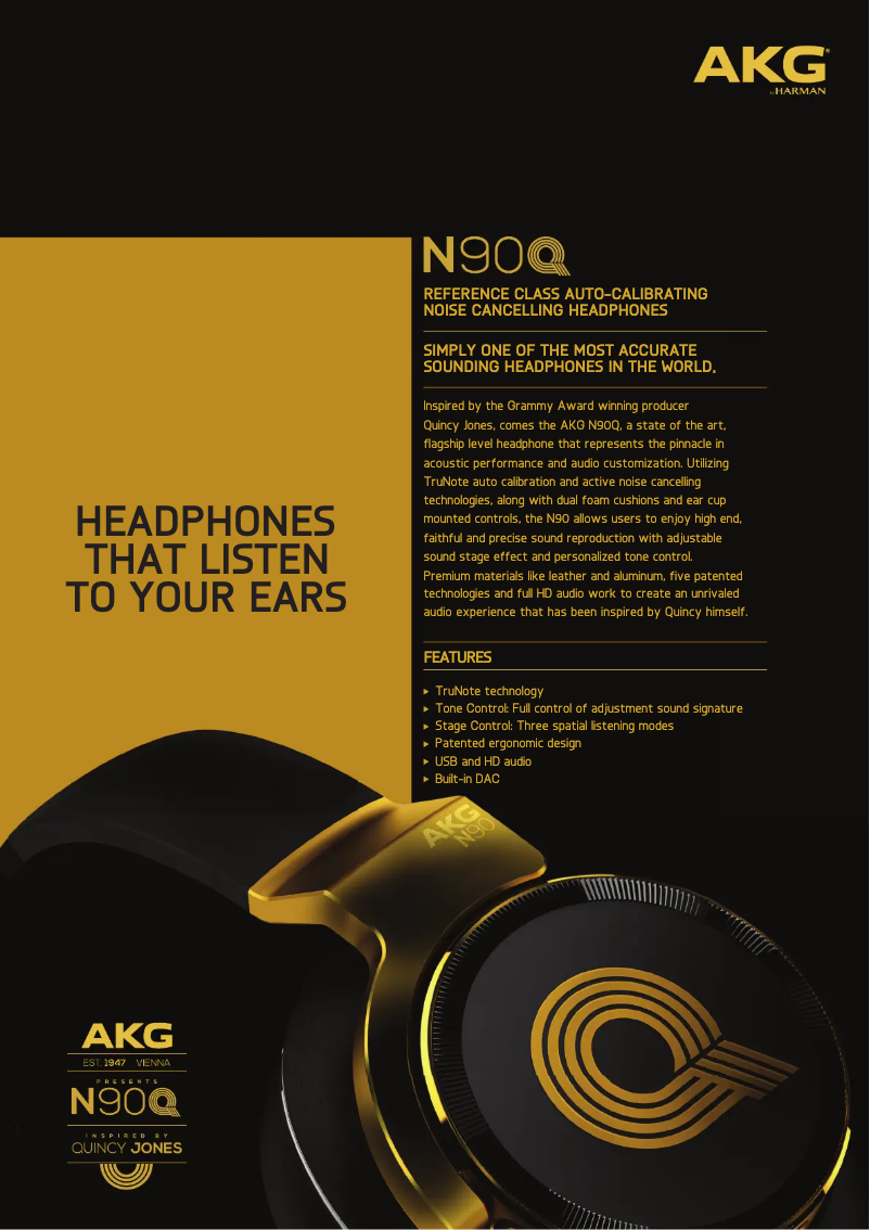 Page n°1 - Fiche technique AKG N90Q